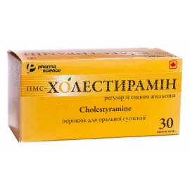 Пмс-холестирамин, порошок для орального применения, со вкусом апельсина, пакет 9 г, №30 | интернет-аптека Farmaco.ua