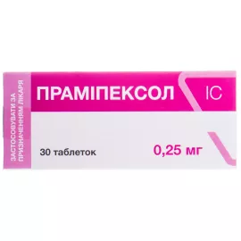 Прамипексол ІС, таблетки, 0.25 мг, №30 | интернет-аптека Farmaco.ua