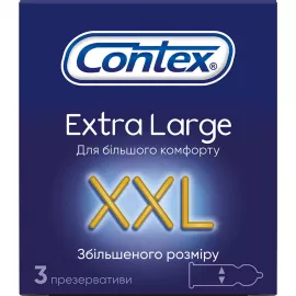 Презервативи Contex Extra Large, збільшеного розміру, №3 | интернет-аптека Farmaco.ua