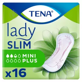 Tena Lady Slim Mini Plus, прокладки урологические, №16 | интернет-аптека Farmaco.ua