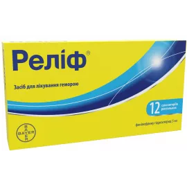 Реліф, супозиторії, №12 | интернет-аптека Farmaco.ua