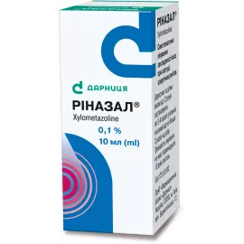 Риназал, капли назальные, 10 мл, 0.1% | интернет-аптека Farmaco.ua