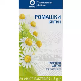 Ромашки цветки, фильтр-пакет 1.5 г, №20 | интернет-аптека Farmaco.ua
