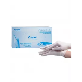 Igar, перчатки, латексные, смотровые, нестерильные, неприпудреные, размер L (8-9), №100 (50 пар) | интернет-аптека Farmaco.ua