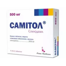 Самитол®, таблетки покрытые плёночной оболочкой, 500 мг, №4 | интернет-аптека Farmaco.ua