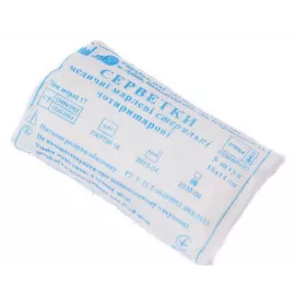 Салфетки медицинские стерильные, четырёхслойные, 16 х 14 см, №5 | интернет-аптека Farmaco.ua