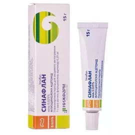Синафлан, мазь, туба 15 г, 0.025% | интернет-аптека Farmaco.ua