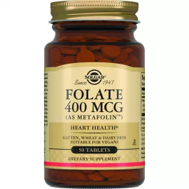 Solgar Фолат, таблетки, 400 мкг, №50 | интернет-аптека Farmaco.ua