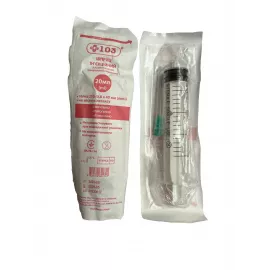 Шприц +103, трехкомпонентный стерильный, с иглой Луер Слип, 20 мл, размер 21G | интернет-аптека Farmaco.ua