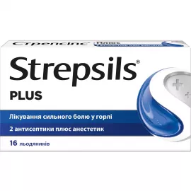 Стрепсилс Плюс, леденцы, №16 | интернет-аптека Farmaco.ua