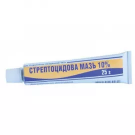 Стрептоцидовая мазь, туба 25 г, 10% | интернет-аптека Farmaco.ua