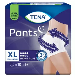 Tena Pants Plus Night, підгузки-труси для дорослих, розмір XL, №10 | интернет-аптека Farmaco.ua