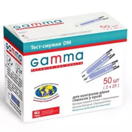 Gamma DM, тест-смужки, для глюкометра, №50 | интернет-аптека Farmaco.ua