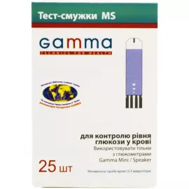 Gamma MS, тест-смужки, для глюкометра, №25 | интернет-аптека Farmaco.ua