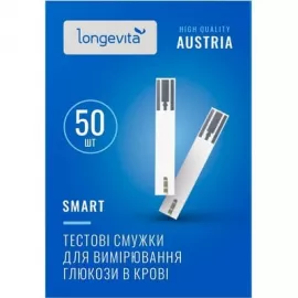 Longevita Smart, тест-смужки для вимірювання глюкози в крові, №50 | интернет-аптека Farmaco.ua