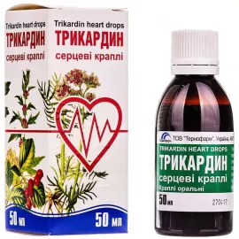 Трикардин, капли сердечные, 50 мл | интернет-аптека Farmaco.ua