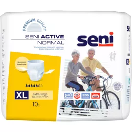 Seni Active Normal, подгузники-трусы для взрослых, размер XL, №10 | интернет-аптека Farmaco.ua