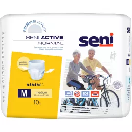 Seni Active Normal, подгузники-трусы для взрослых, размер M, тип 2, №10 | интернет-аптека Farmaco.ua
