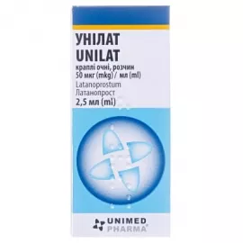 Унилат, капли глазные, 50 мкг/мл, флакон-капельница 2.5 мл | интернет-аптека Farmaco.ua