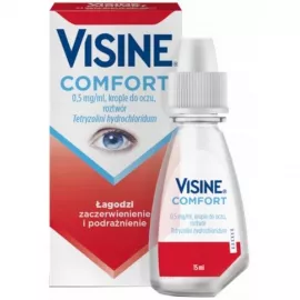 Визин Комфорт, капли глазные, флакон 15 мл, 0.5 мг/мл, №1 | интернет-аптека Farmaco.ua