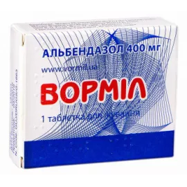 Вормил, таблетки жевательные, 400 мг, №1 | интернет-аптека Farmaco.ua