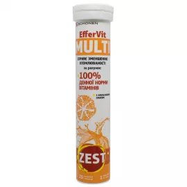 Zest Эффервит Мульти, таблетки шипучие, №20 | интернет-аптека Farmaco.ua