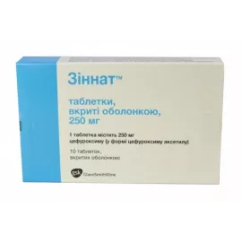 Зиннат, таблетки, 250 мг, №10 | интернет-аптека Farmaco.ua